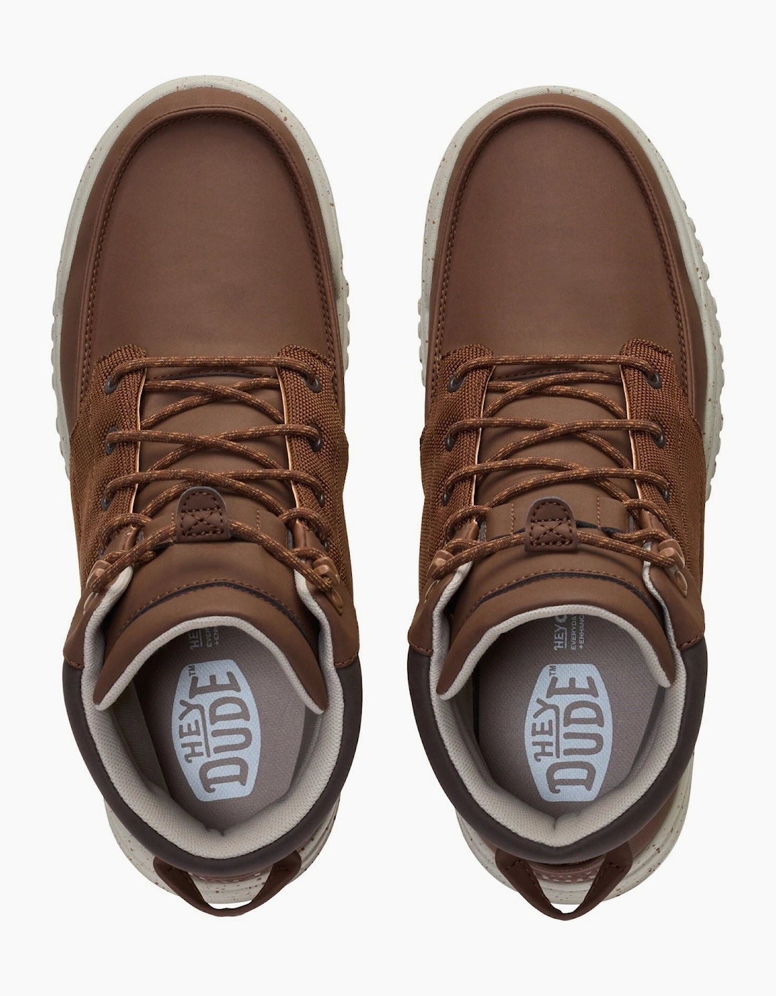HEYDUDE Bradley II Waterproof Polyurethane Mens Downtown Brown/Multi Ankle Boots