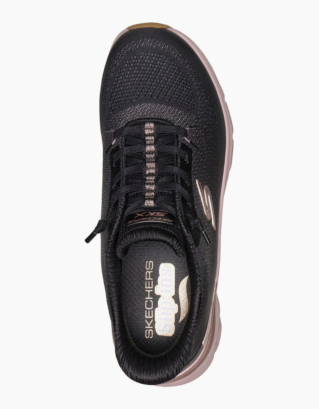 Skechers Arch Fit Glide-Step Pro Golden Pace Women's Black/Rose Gold Trainers