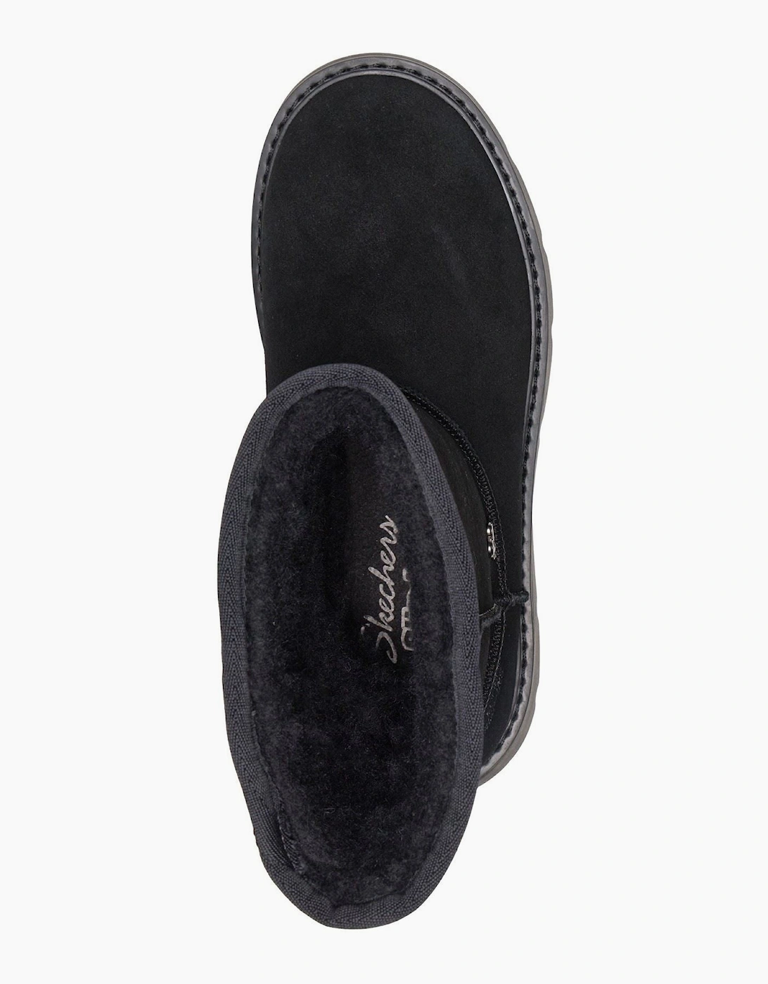 Skechers Keepsakes Cozy Mid Leather Women's Black Winter Mid Calf Boots