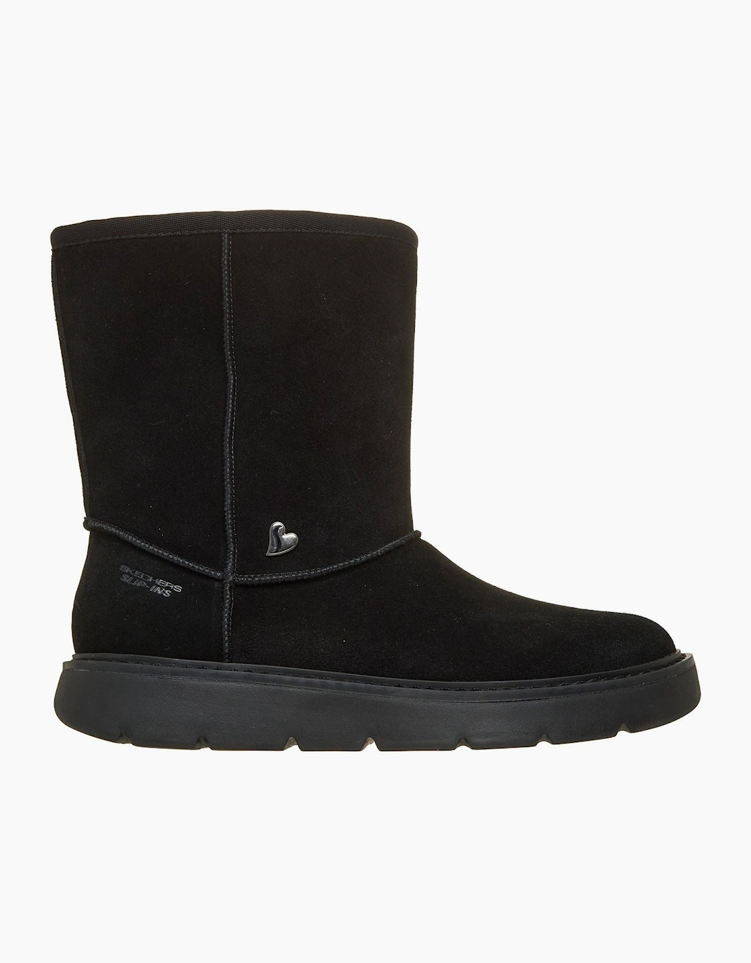 Skechers Keepsakes Cozy Mid Leather Women's Black Winter Mid Calf Boots