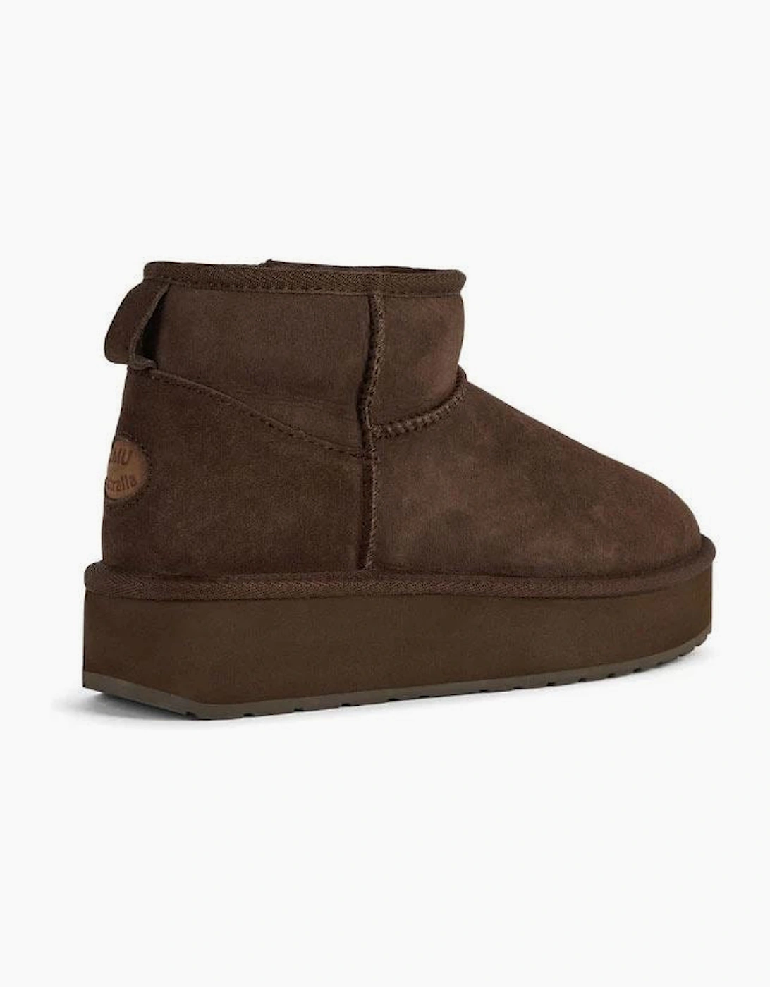 Emu Australia Stinger Micro Flatform 2.0 Sheepskin Women's Chocolate Boots