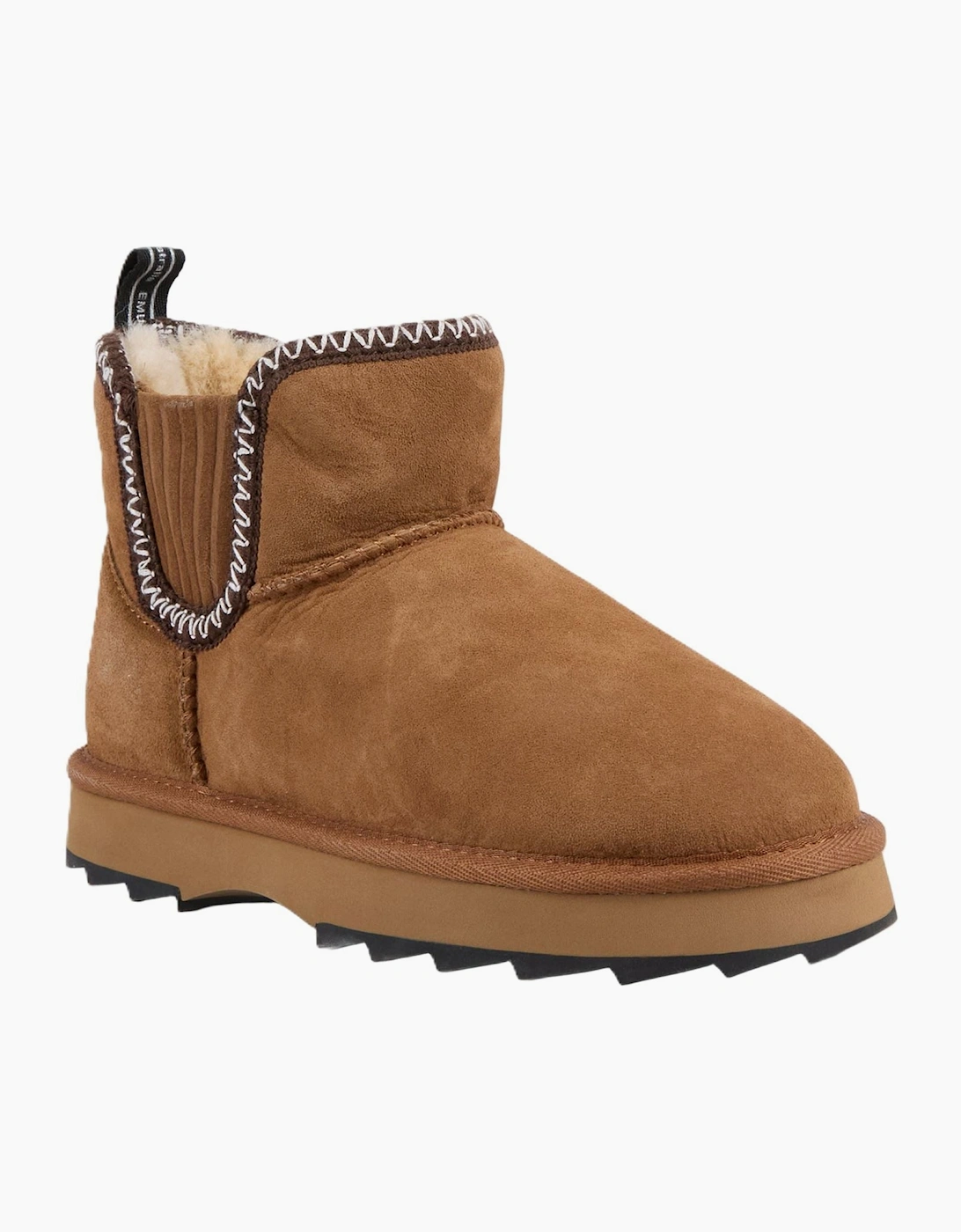 Emu Women's Brown Australia Higgie Suede Chestnut Boots - Size 8