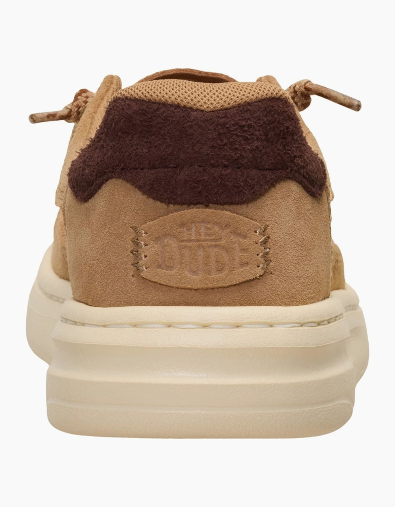HEYDUDE Harper Moc Crafted Suede Women's Tan Moccasins Shoes