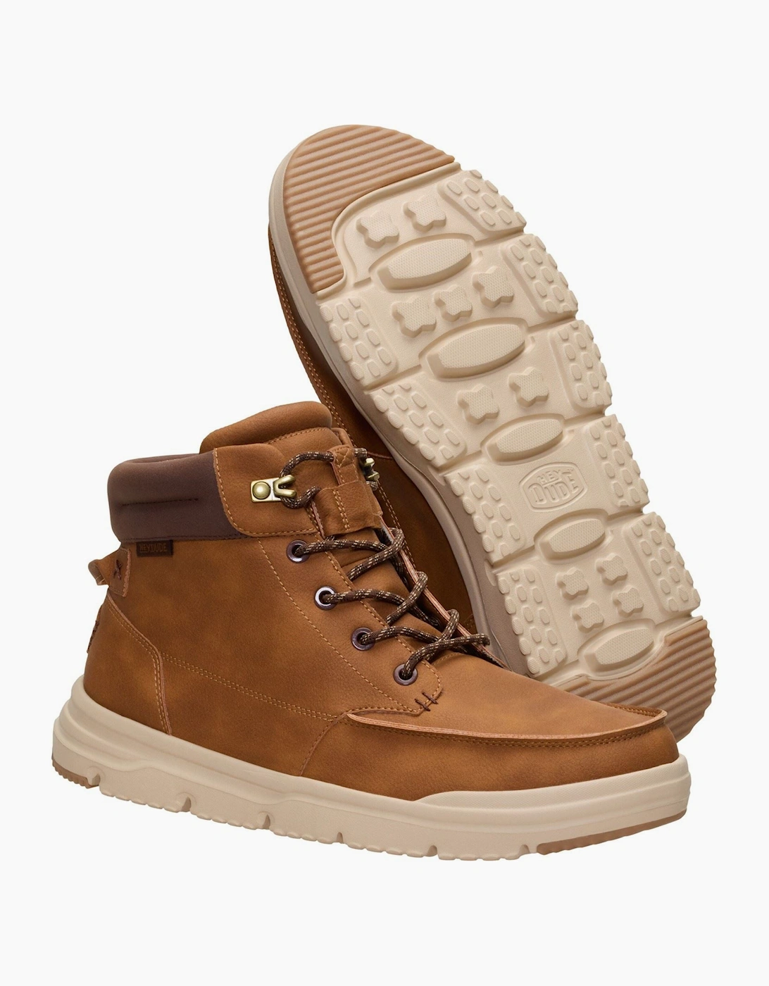HEYDUDE Bradley II Classic Polyurethane Men's Argan Oil/Multi Ankle Boots