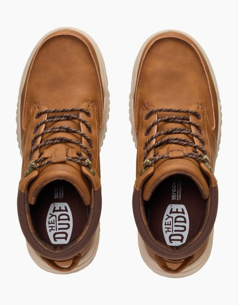 HEYDUDE Bradley II Classic Polyurethane Men's Argan Oil/Multi Ankle Boots