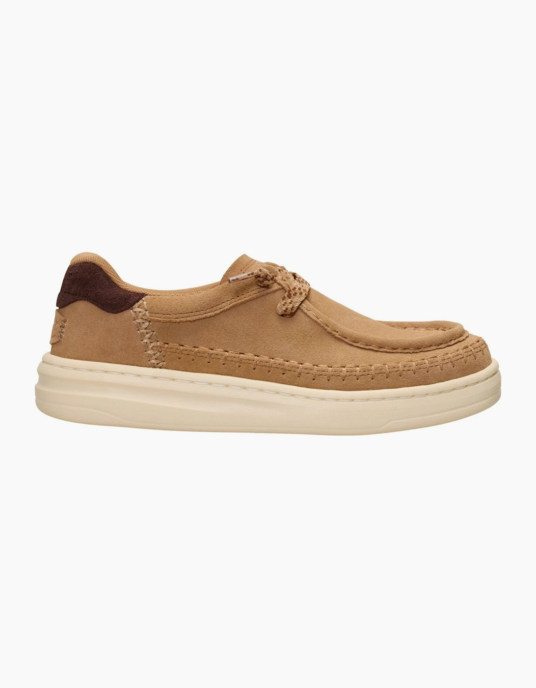 HEYDUDE Harper Moc Crafted Suede Women's Tan Moccasins Shoes