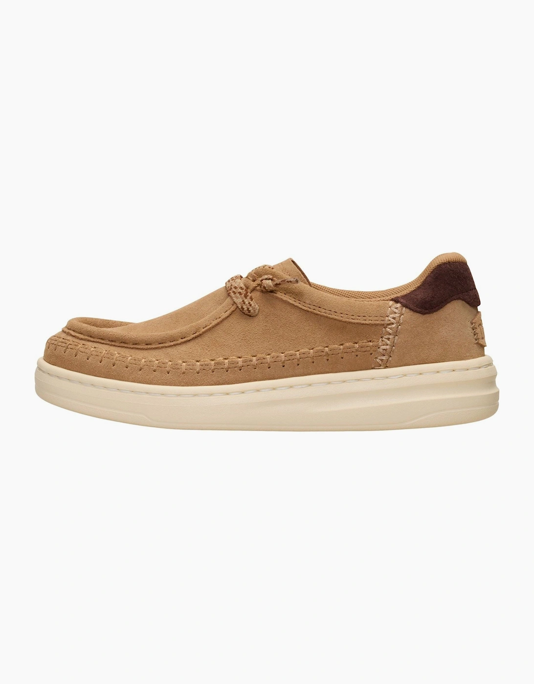 HEYDUDE Harper Moc Crafted Suede Women's Tan Moccasins Shoes