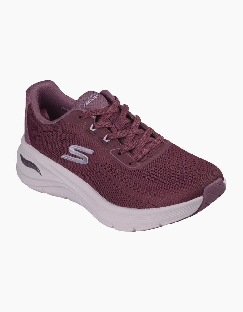 Skechers Arch Fit 3.0 Easy Flow Textile Women's Burgundy Trainers