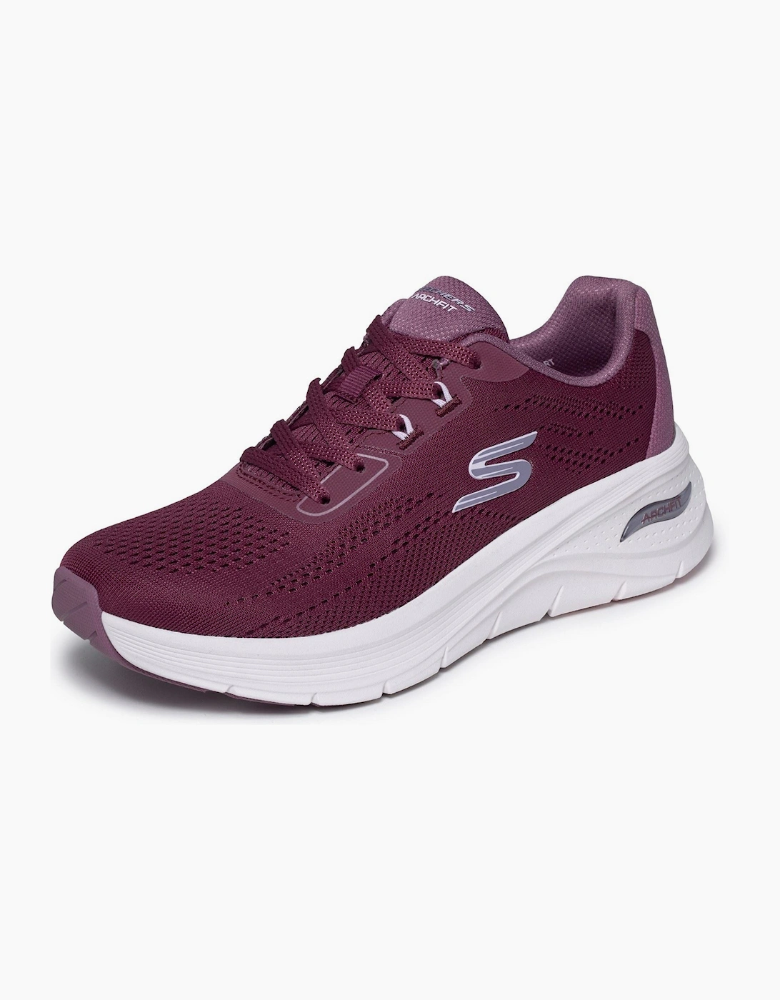 Skechers Arch Fit 3.0 Easy Flow Textile Women's Burgundy Trainers