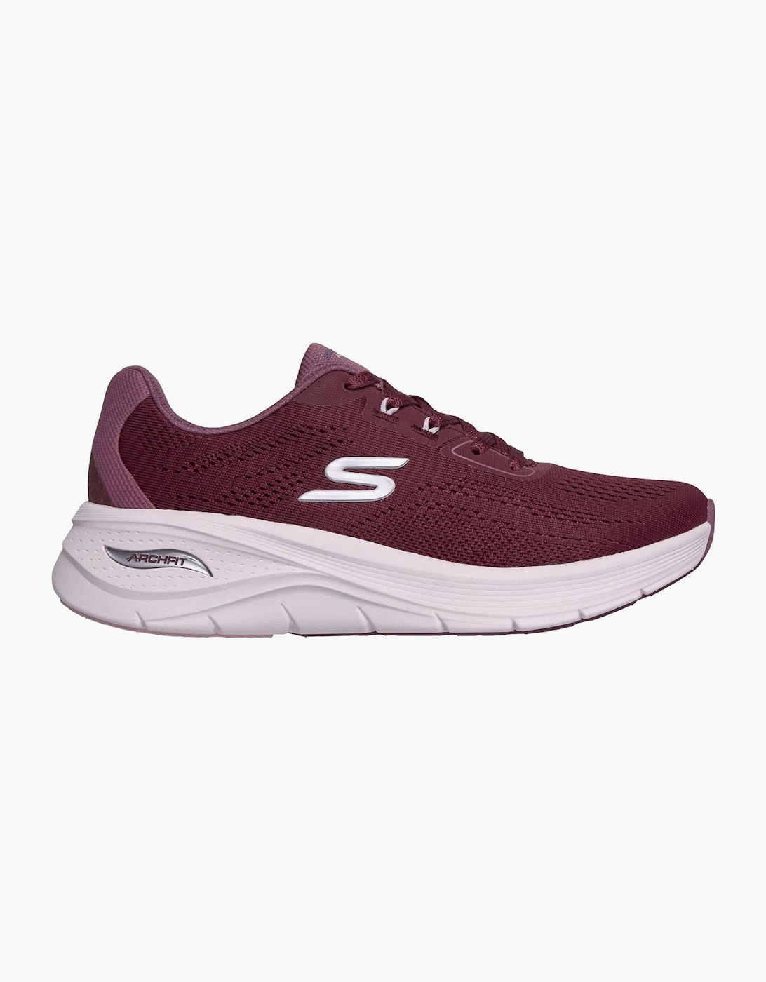 Skechers Arch Fit 3.0 Easy Flow Textile Women's Burgundy Trainers