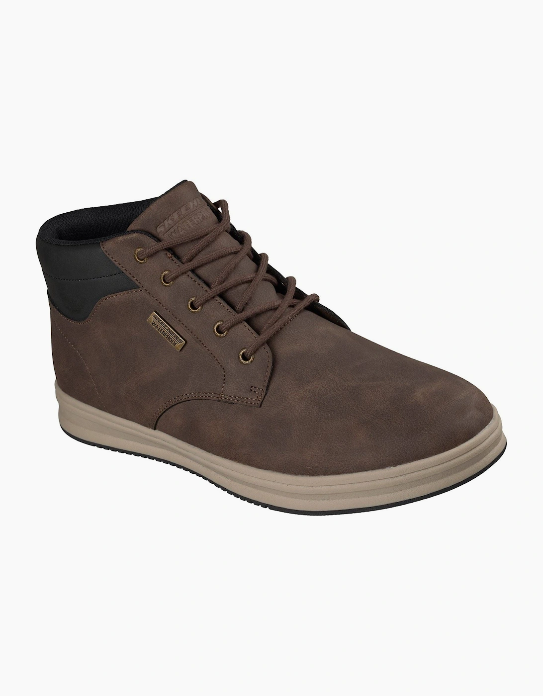 Skechers Palmiro Wallace Men's Chocolate Ankle Boots