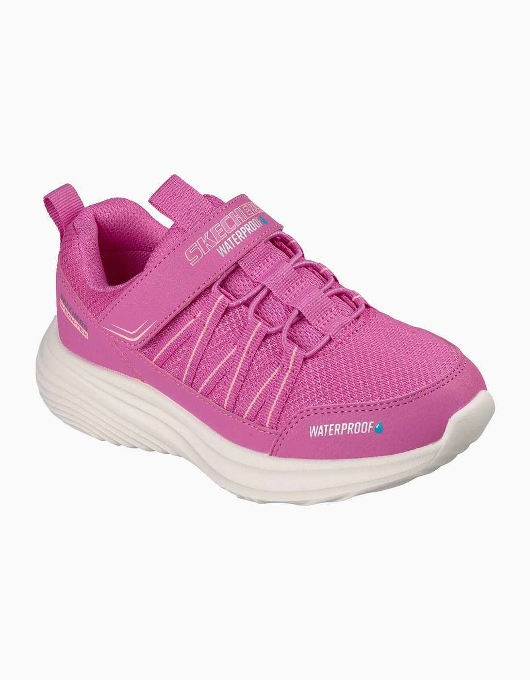 Skechers Bounder Pro Aqua Step Textile Girl's Pink/Coral Trainers