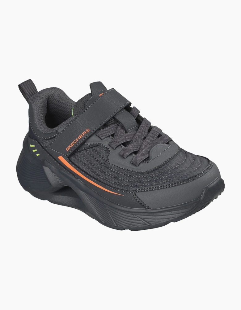 Skechers Tidal-Tech Stream Rush Textile Boy's Charcoal/Orange Trainers