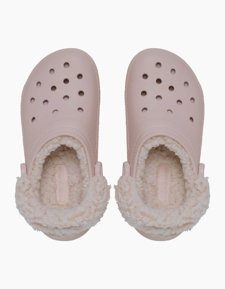 Crocs Classic Fleece Lined Polyester Blend Women's Quartz Clogs