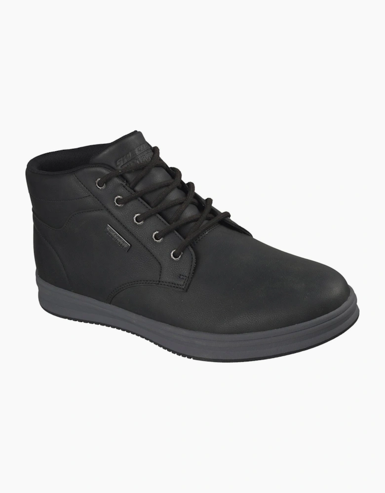 Skechers Palmiro Wallace Men's Black Ankle Boots