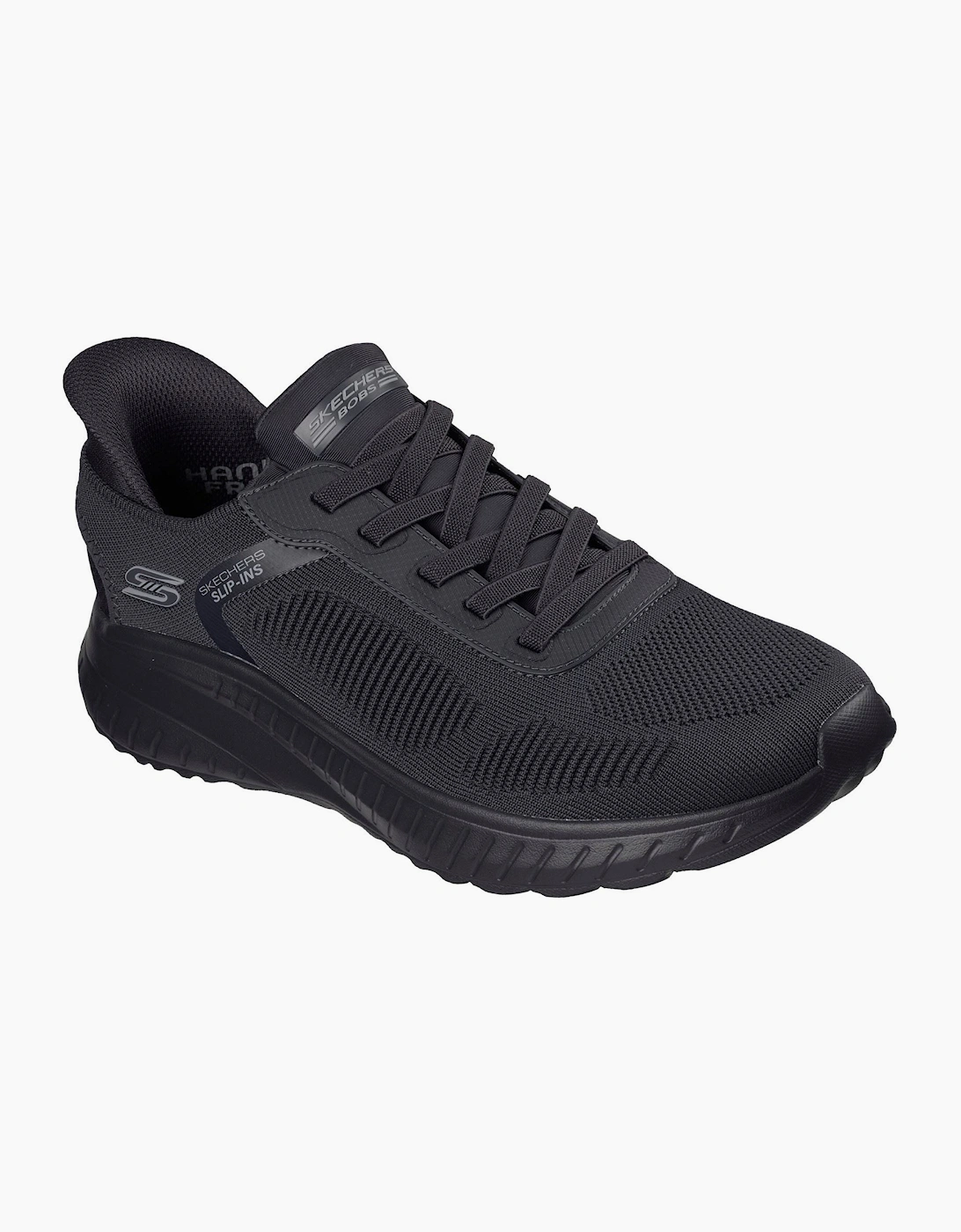Skechers BOBS Sport Squad Chaos Solid Step Textile Men's Black Trainers
