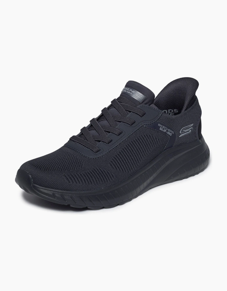 Skechers BOBS Sport Squad Chaos Solid Step Textile Men's Black Trainers