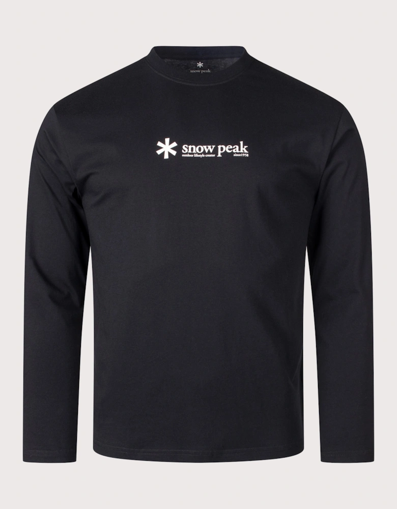 Regular Fit Soft Cotton Logo Long Sleeve T-Shirt