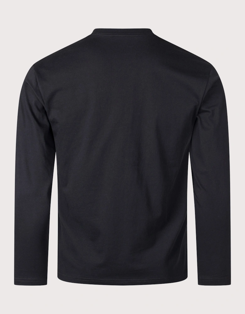 Regular Fit Soft Cotton Logo Long Sleeve T-Shirt