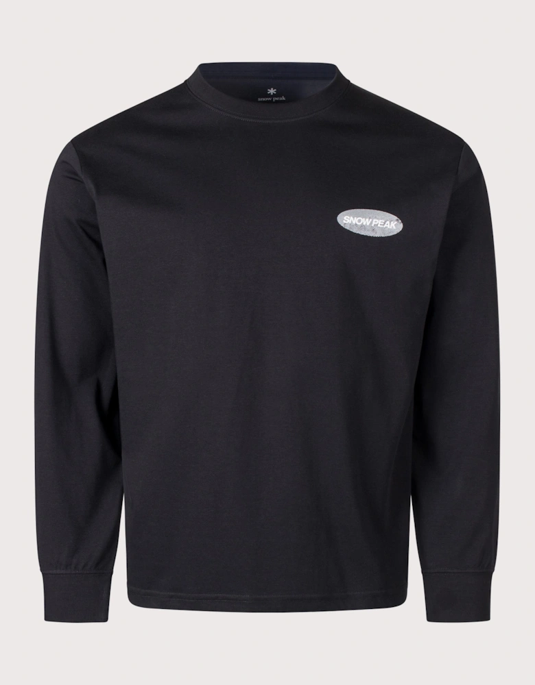 Relaxed Fit Campscape Long Sleeve T-Shirt