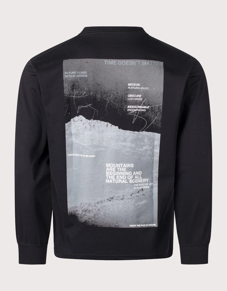 Relaxed Fit Campscape Long Sleeve T-Shirt