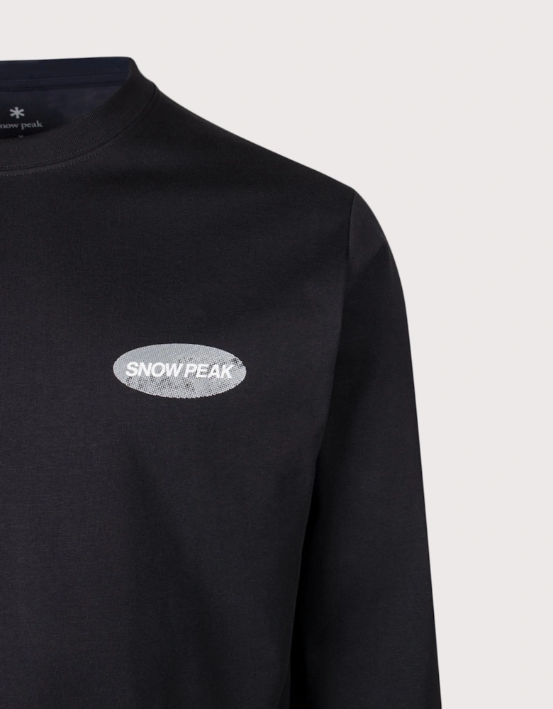 Relaxed Fit Campscape Long Sleeve T-Shirt