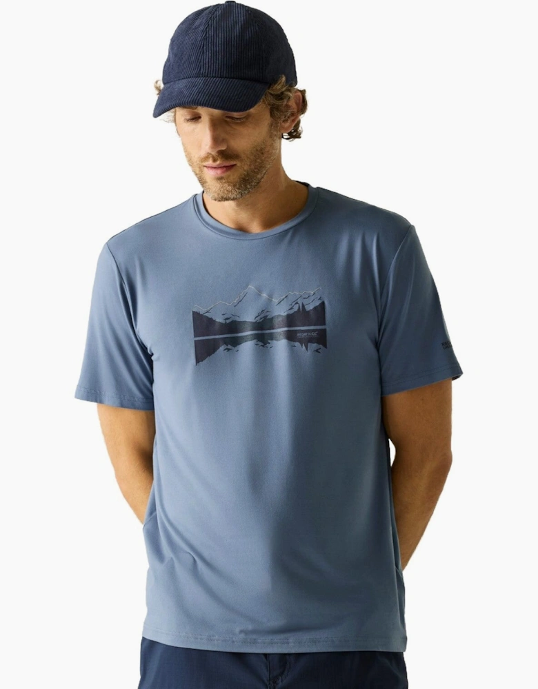 Regatta Mens Fingal Stretch Graphic Short Sleeve T-Shirt