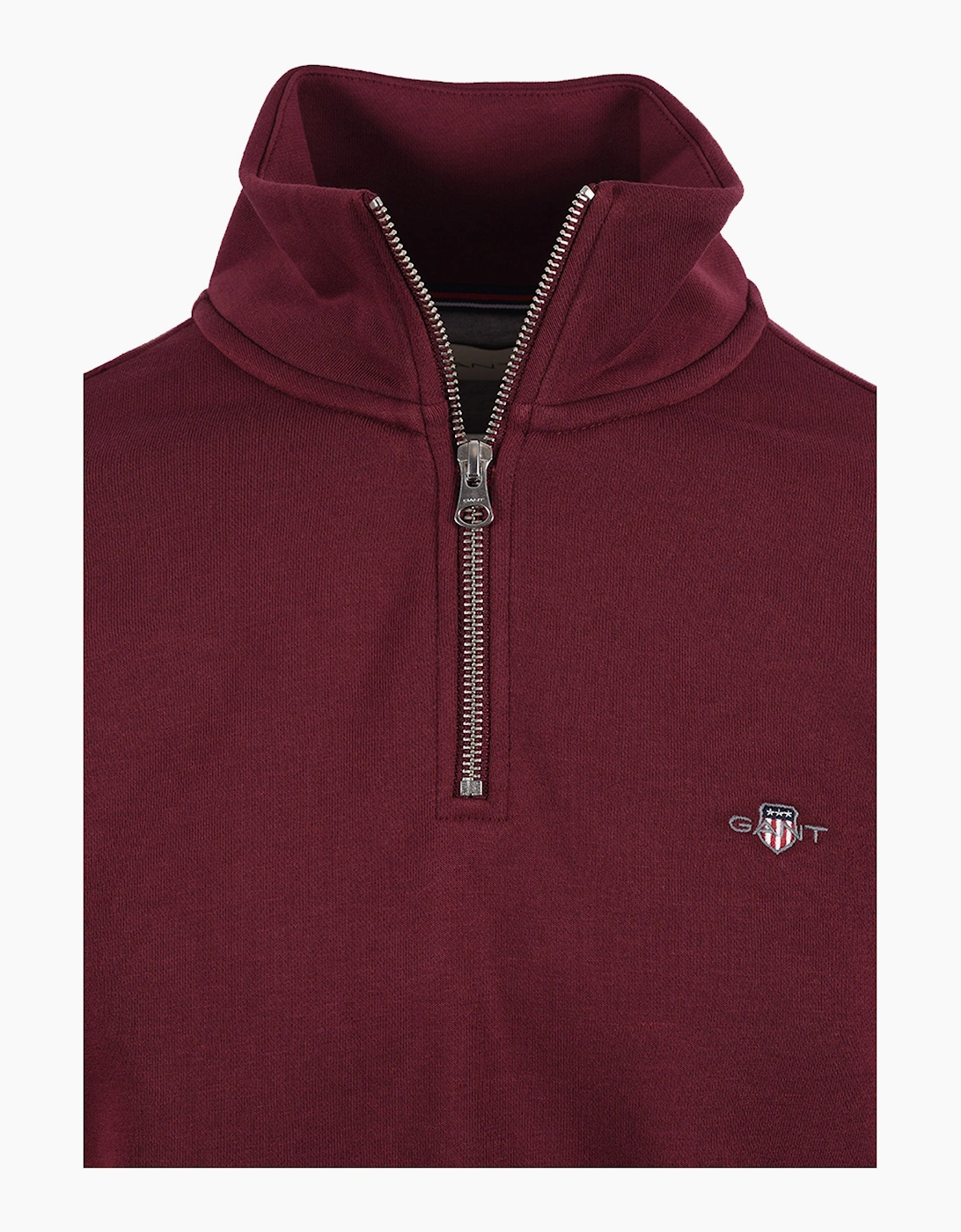 GANT REG SHIELD HALF ZIP DEEP GRAPE WINE