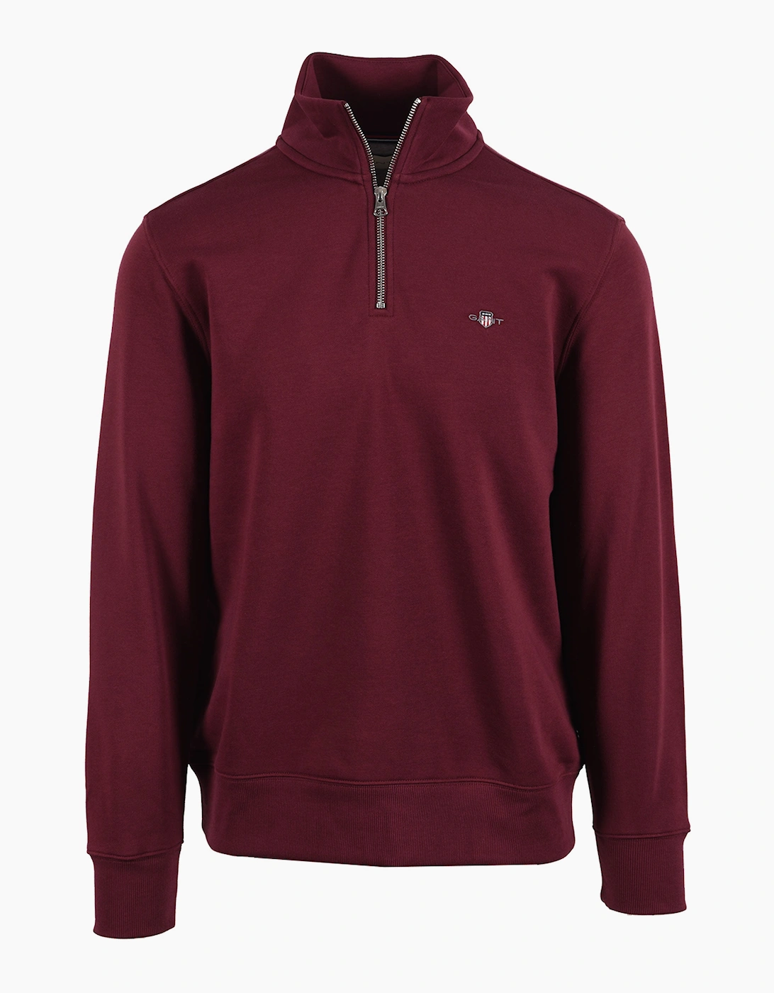GANT REG SHIELD HALF ZIP DEEP GRAPE WINE