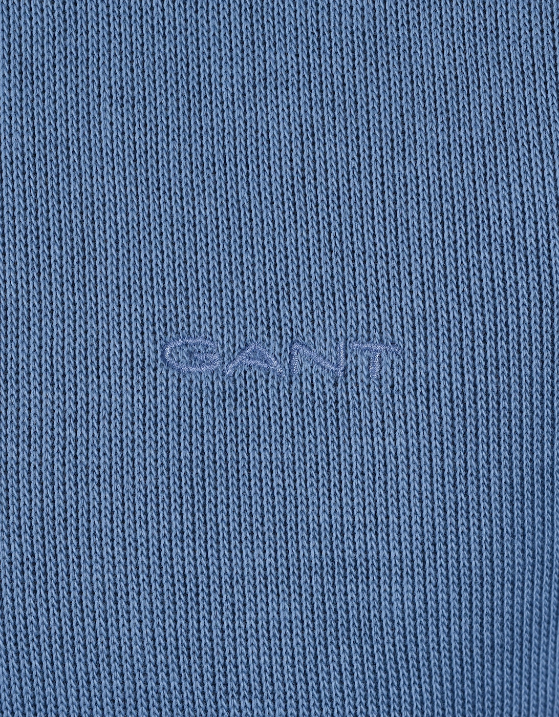 GANT SACKER RIB HALF ZIP BLUE