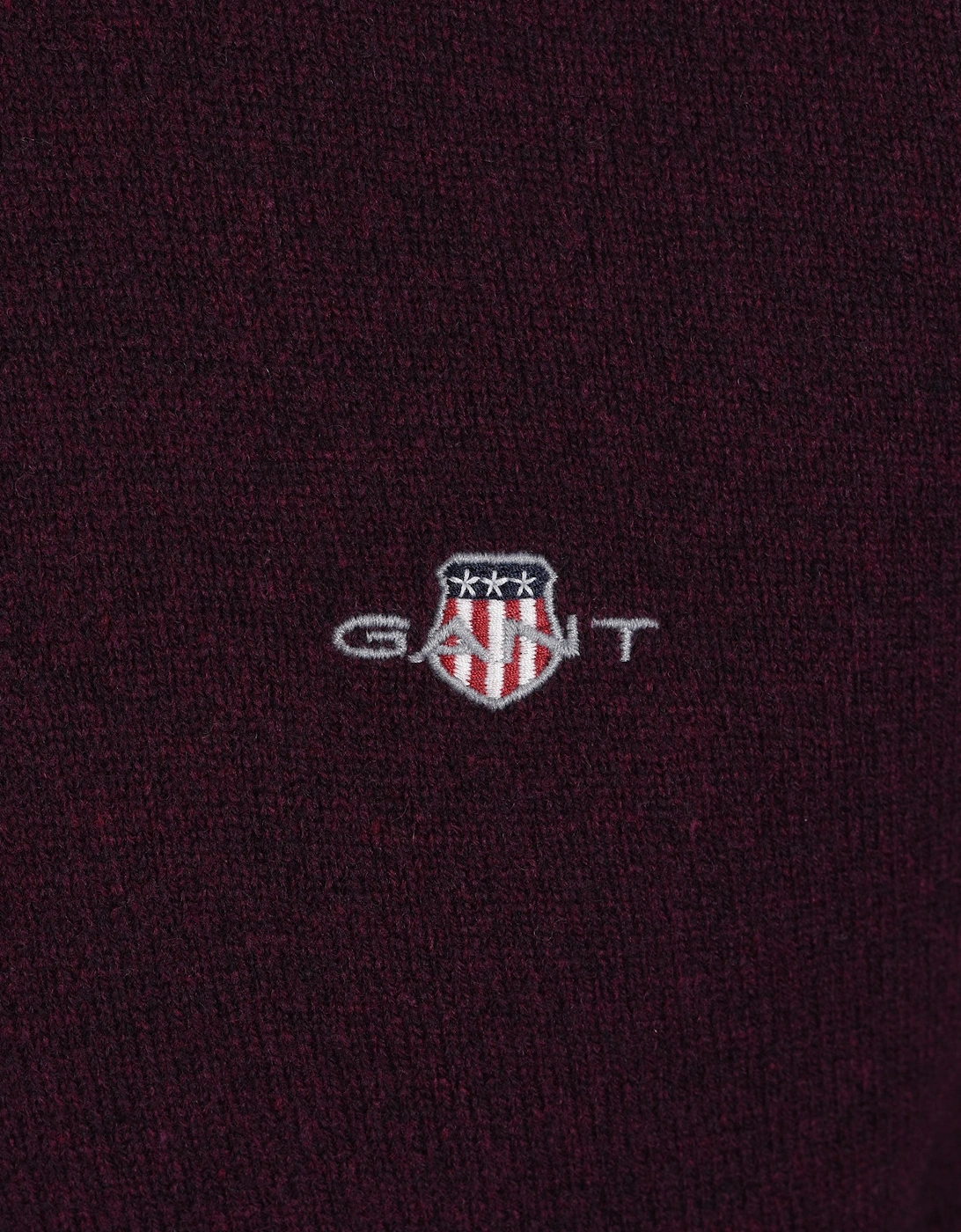 GANT SUPERFINE LAMBSWOOL POLO DARKEND WINE