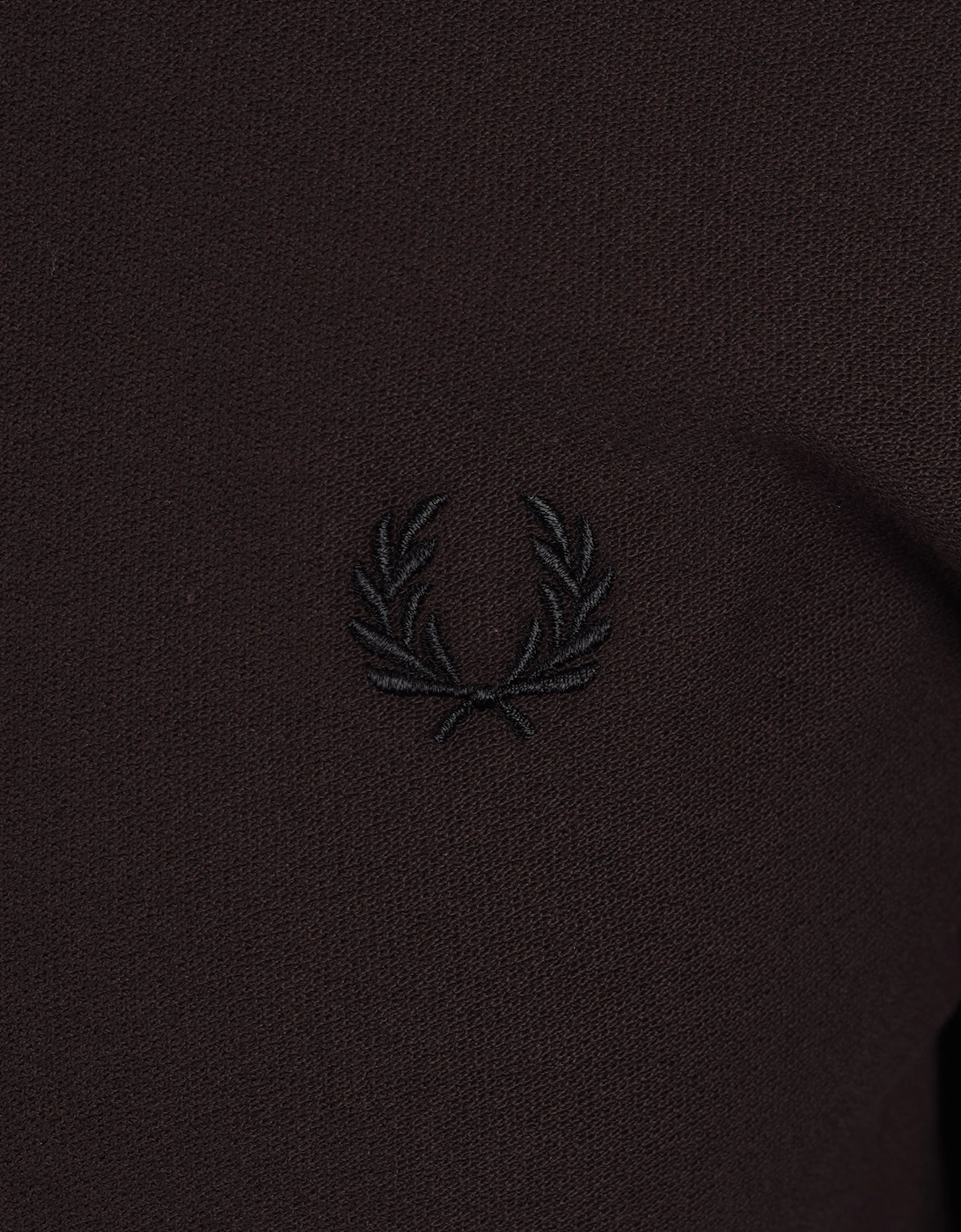FRED PERRY CREPE PIQUE POLO SHIRT RICH BROWN
