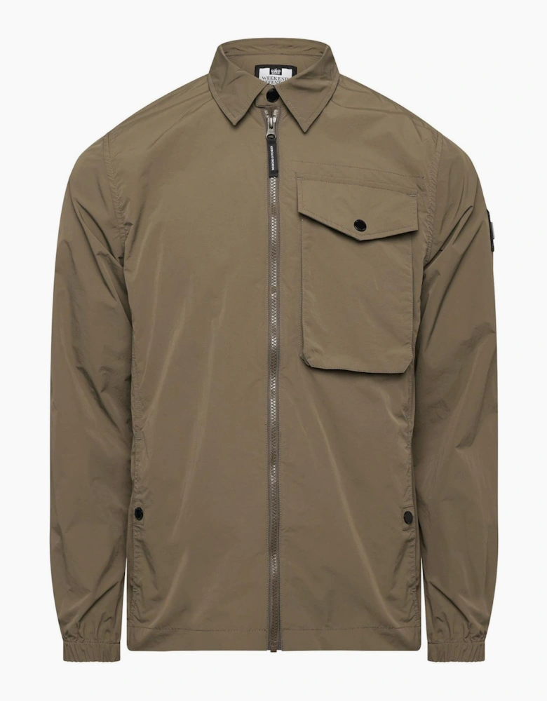 Granville Solid Patterned Flap Pocket Overshirt