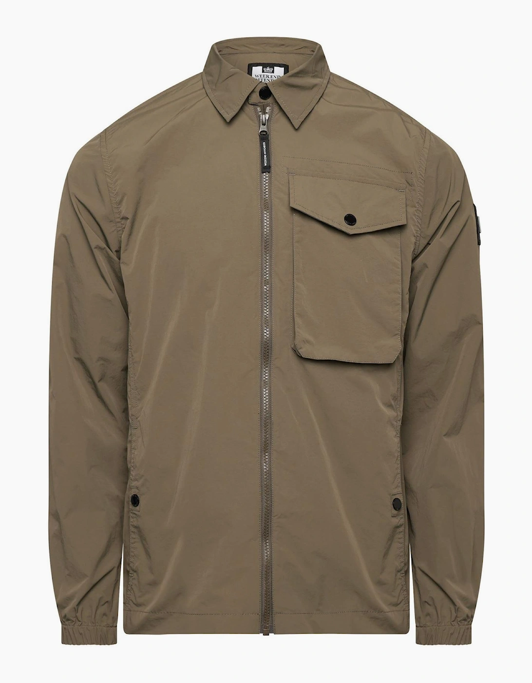 Granville Solid Patterned Flap Pocket Overshirt