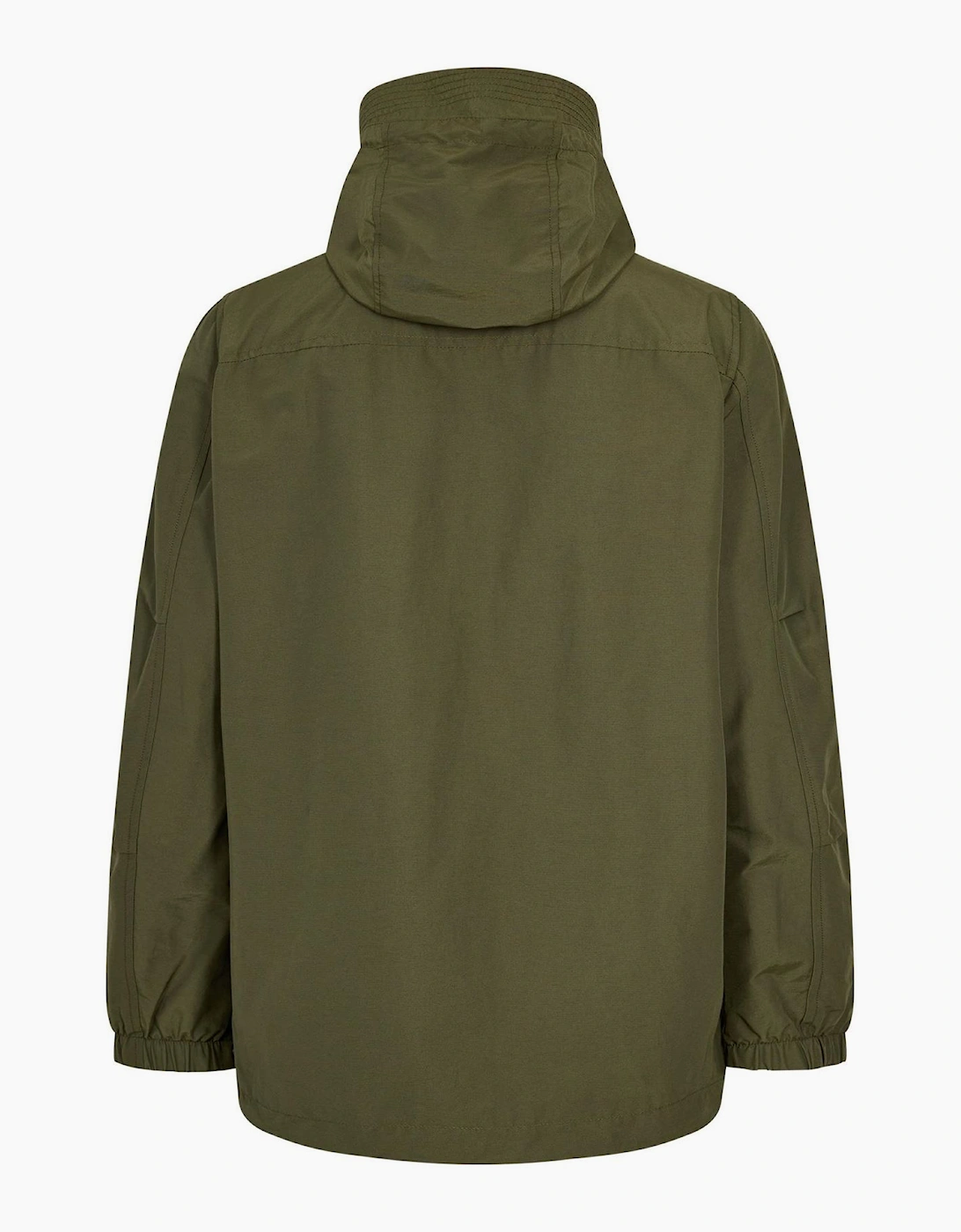 Solid Patterned Hooded Parka Coat with Front Pockets