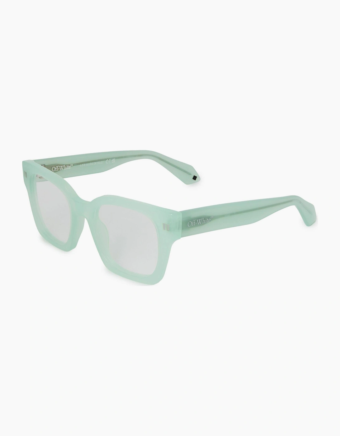 Off-White Men's Green Style 7U Square Full Rim Sunglasses - Size One Size