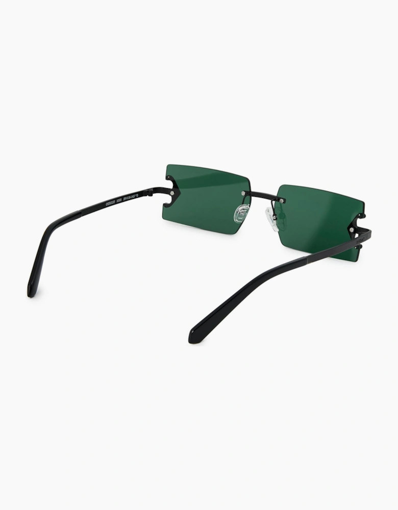 Surprise Rectangle Rimless Sunglasses