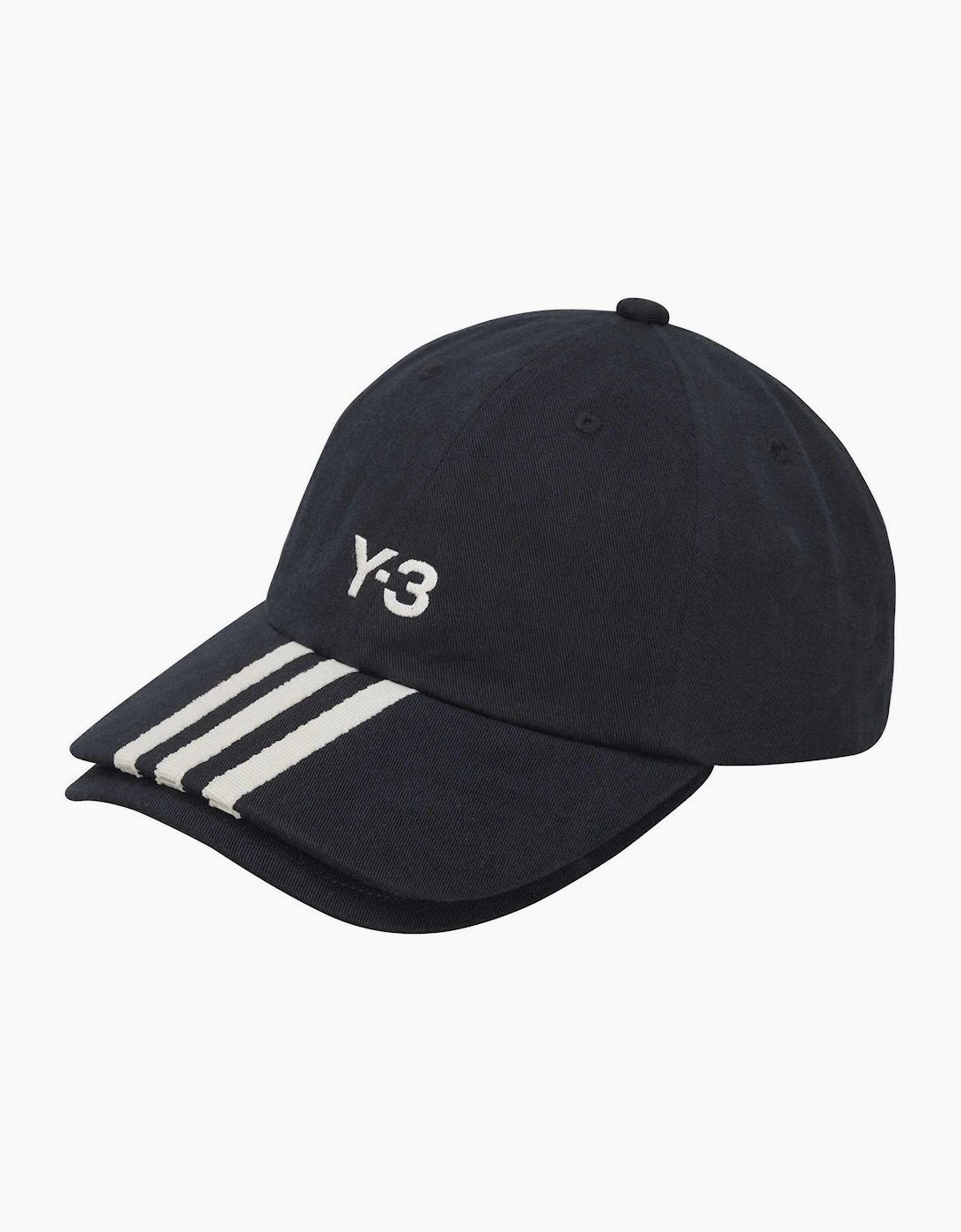 Y 3 Stripes Logo Embroidered Dad Cap