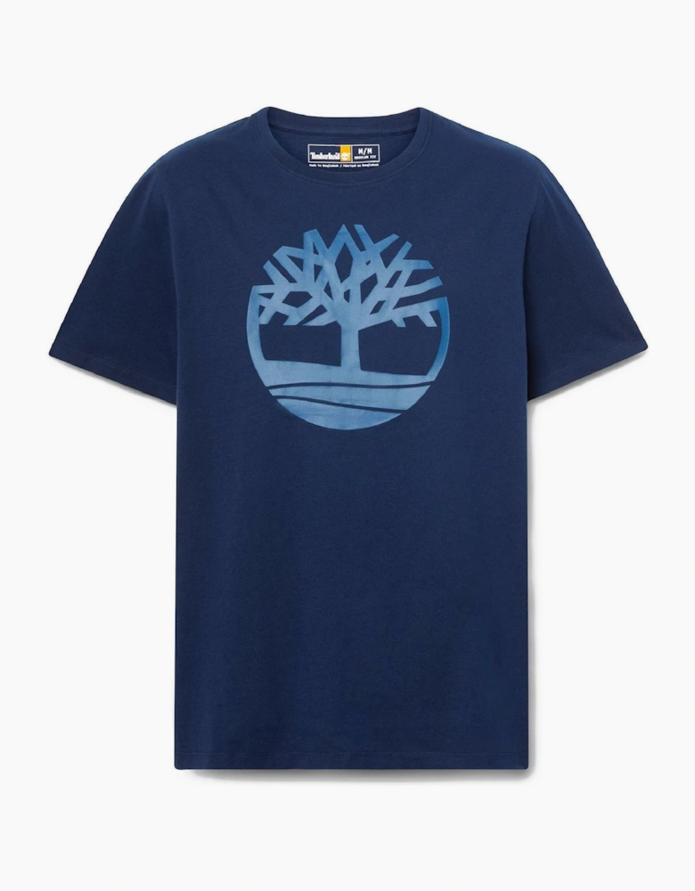 Kennebec River Tree Timberland Logo Crew Neck T-Shirt