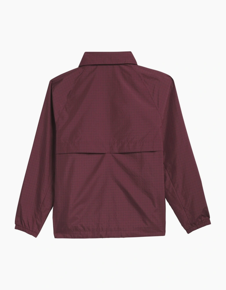 Shmoofoil Solid Patterned Coach Jacket with Shirt Collar