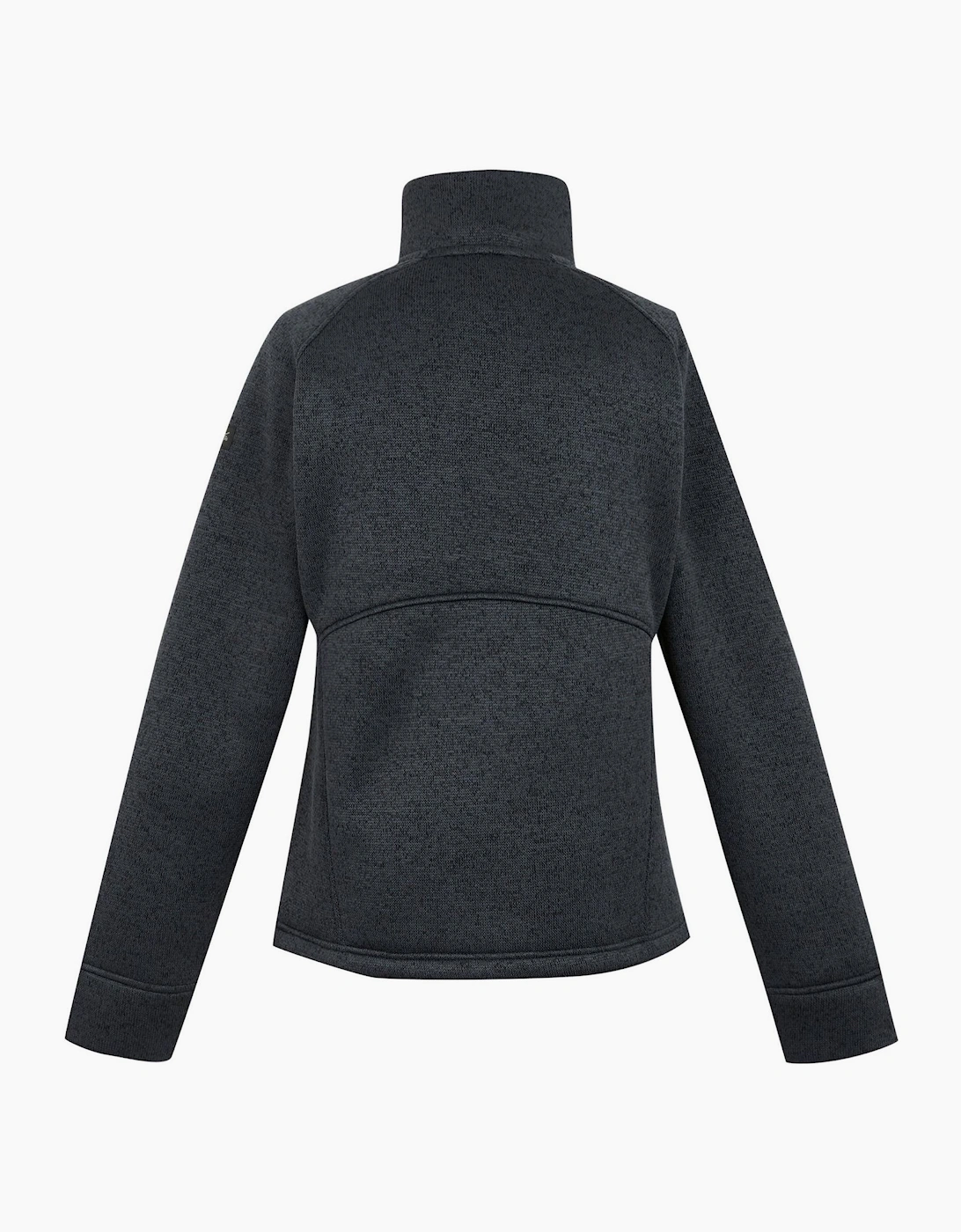 Emilide Solid Patterned Full Zipper Zip Neck Woven Cuff Jacket