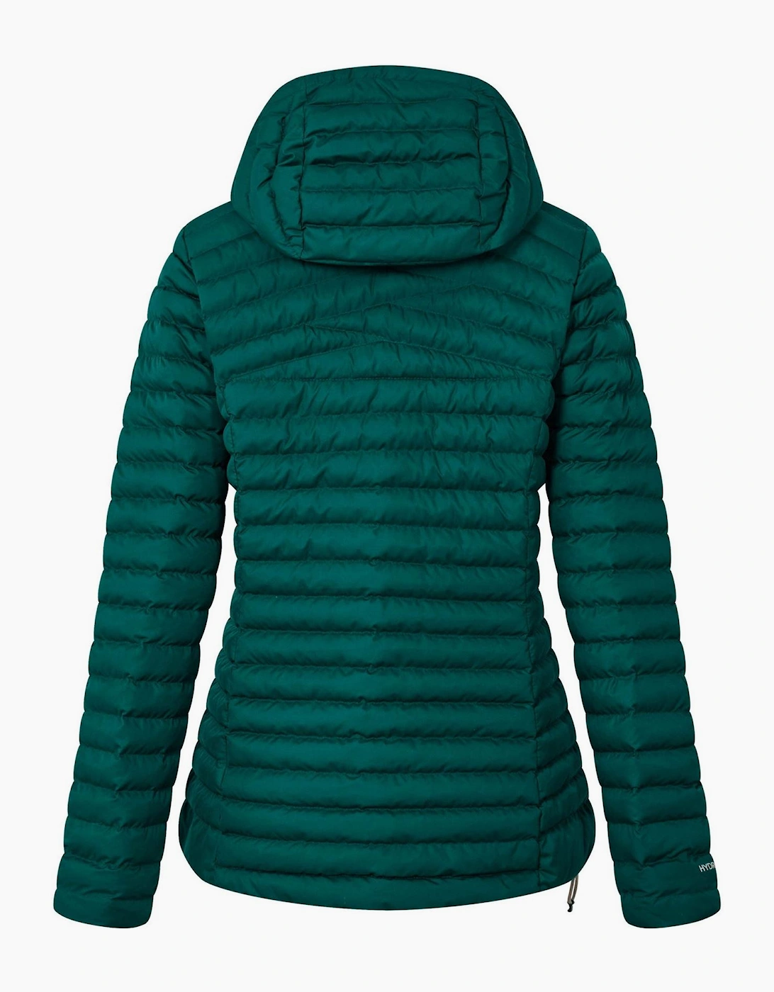 Nula Solid Patterned Hooded Puffer Jacket with Woven Cuff