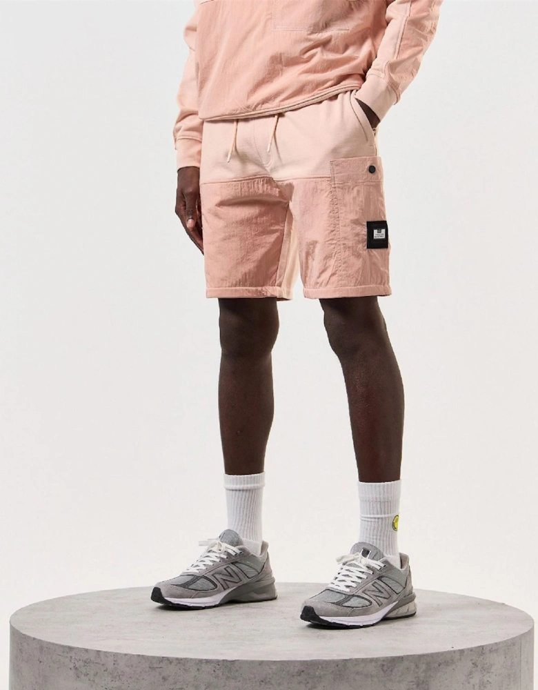 Azeez Parach Solid Shorts with Elasticated Waistband
