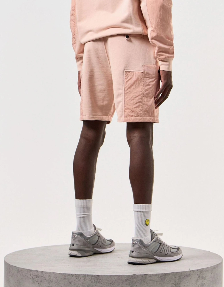 Azeez Parach Solid Shorts with Elasticated Waistband