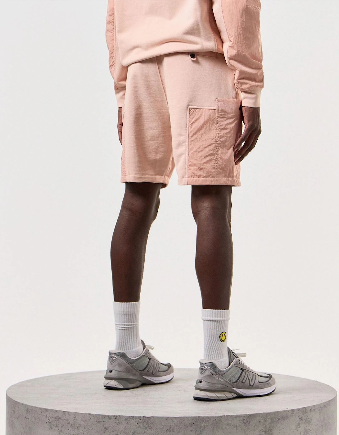 Azeez Parach Solid Shorts with Elasticated Waistband