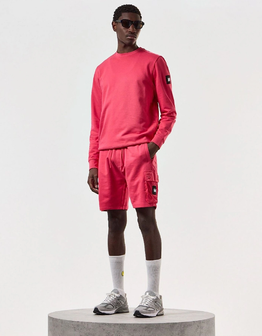 Pink Sands Solid Shorts with Elasticated Waistband