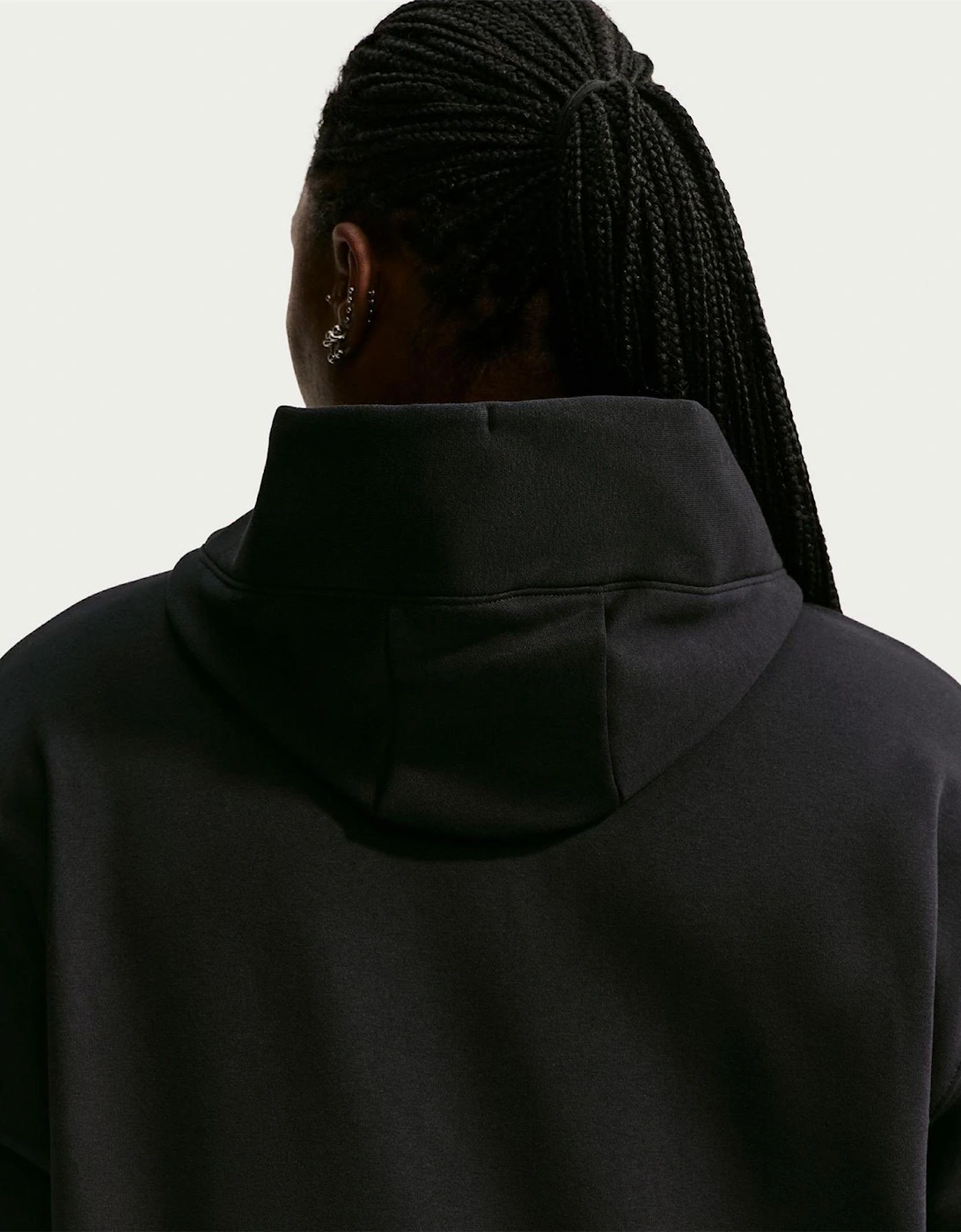 Bold Logo Hooded Neck Long Sleeve Relaxed Fit Sweatshirt