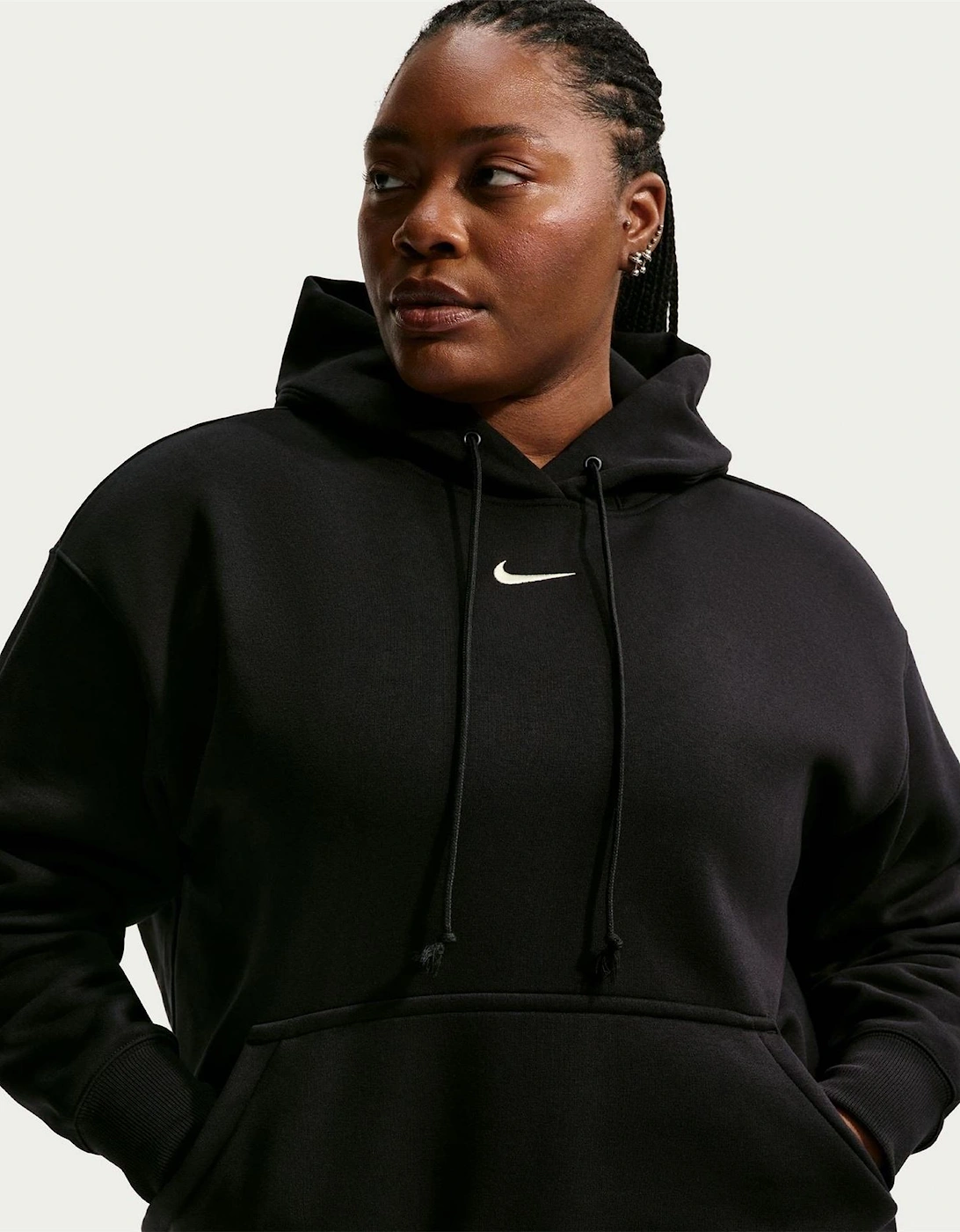 Bold Logo Hooded Neck Long Sleeve Relaxed Fit Sweatshirt
