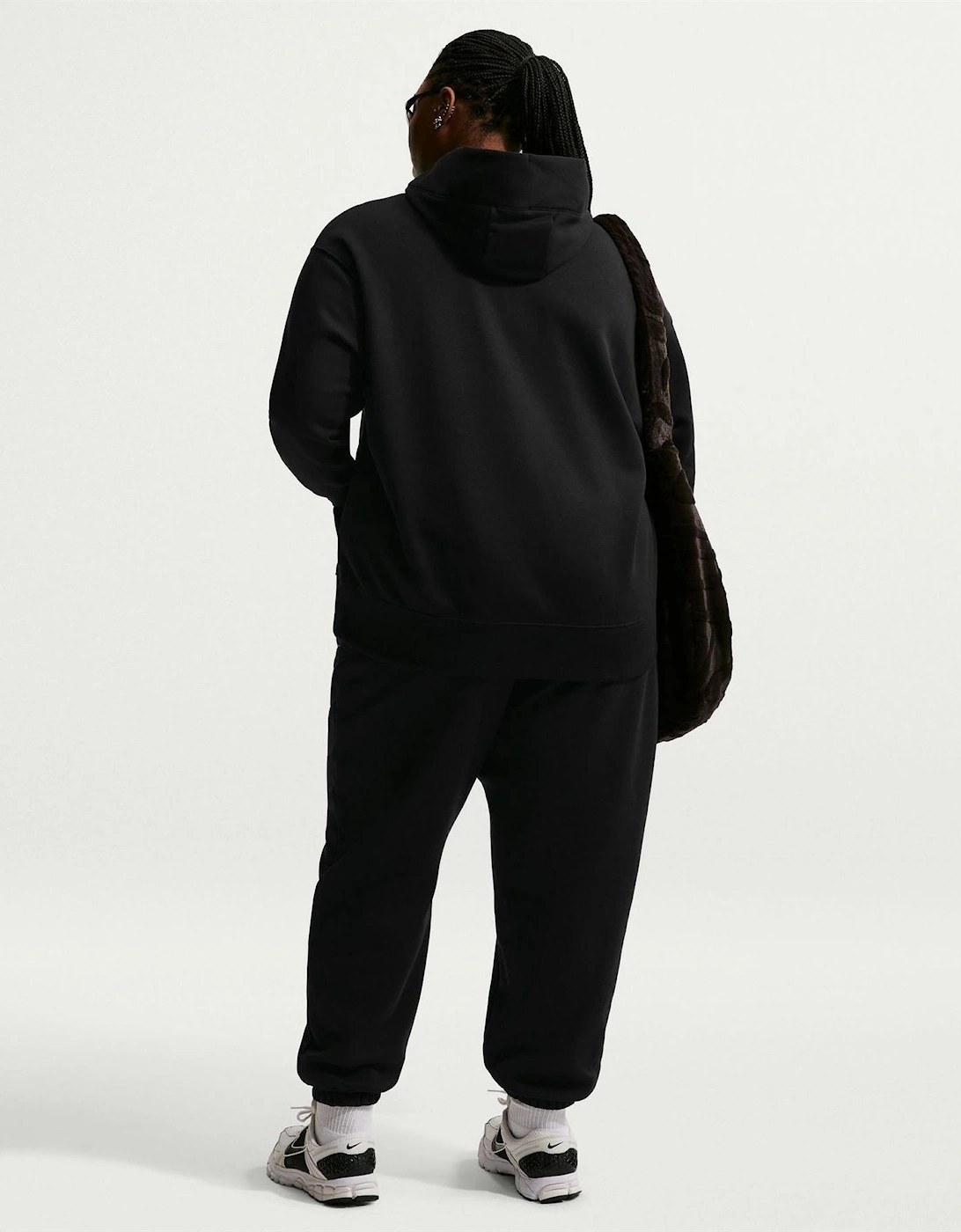 Bold Logo Hooded Neck Long Sleeve Relaxed Fit Sweatshirt