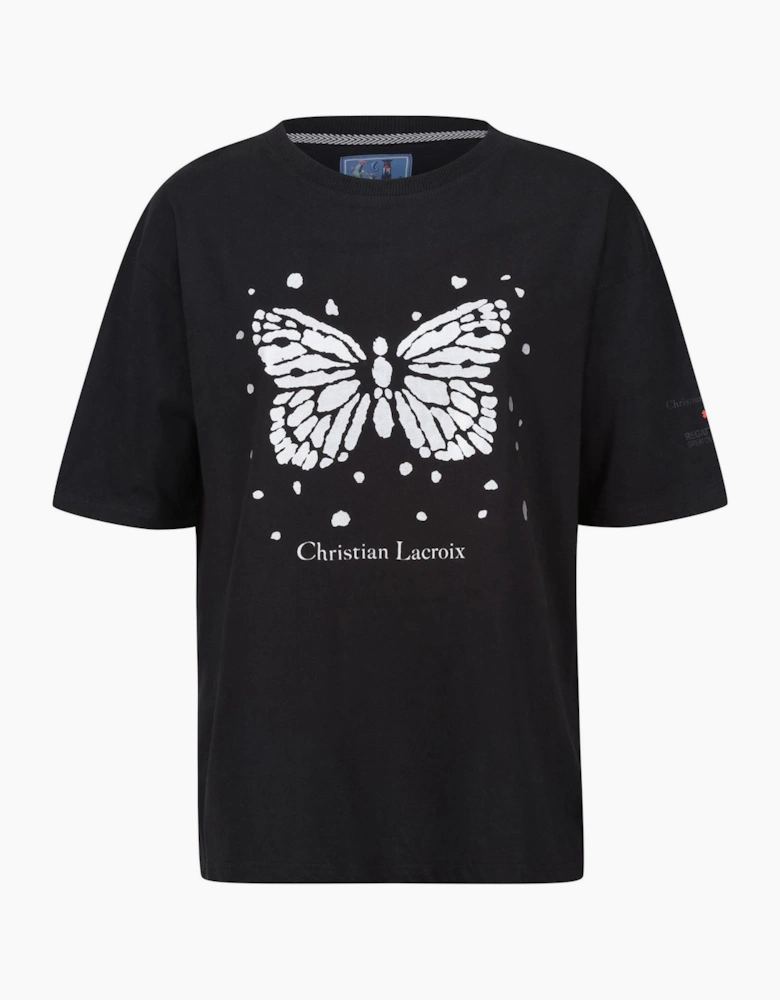Crew Neck Short Sleeve Text Graphic Jersey T-Shirt